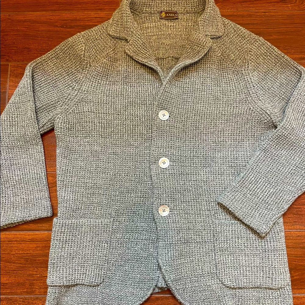 AXEL’S of Vail 100% Cashmere Cardigan Blazer Sz.Lg